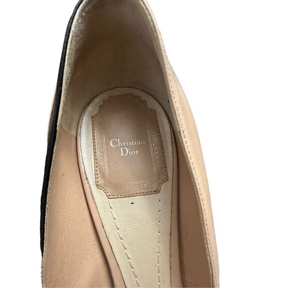 Christian Dior Black and Tan Pumps size 38 US 7.5 - Picture 11 of 12